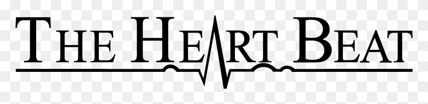 2873x533 Descargar Png Heart Beat Logo Black Heart Beat Logo, Texto, Alfabeto, Símbolo Hd Png