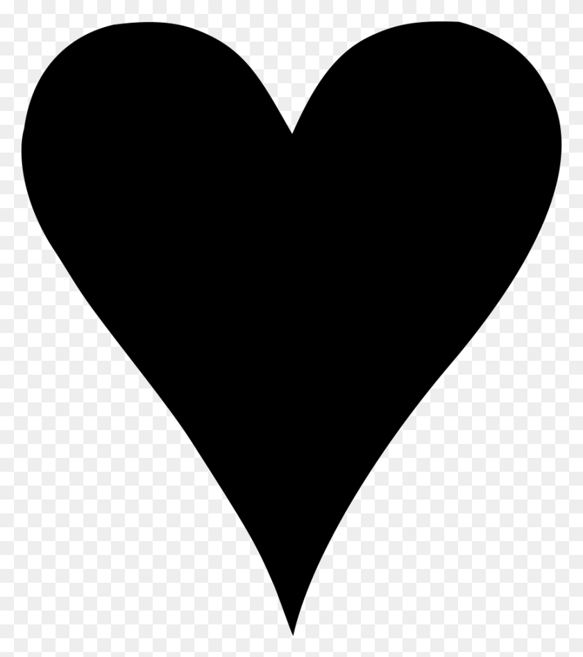 862x981 Heart Black Shape For Love Comments Black Heart High Resolution, Pillow, Cushion HD PNG Download
