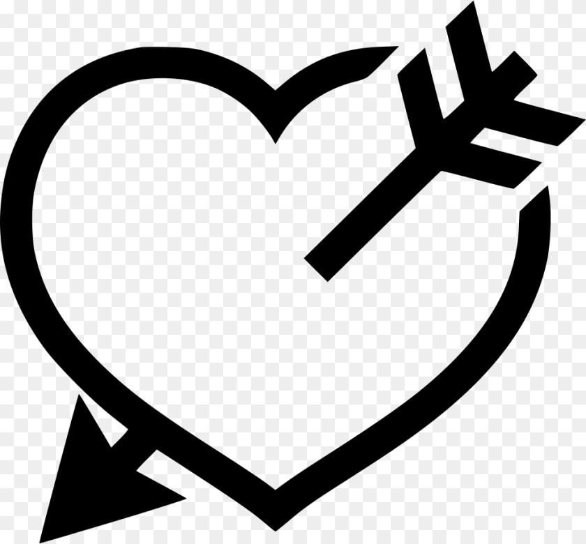 Heart Bow Emblem, Stencil, Weapon PNG