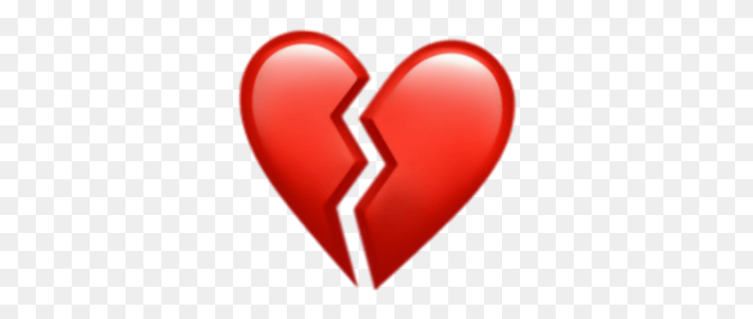314x296 Heart Brokenheart Corazn Corazonroto Iphone Iphoneemoj Heart Broken Stickers, Balloon, Ball, Soccer Ball HD PNG Download