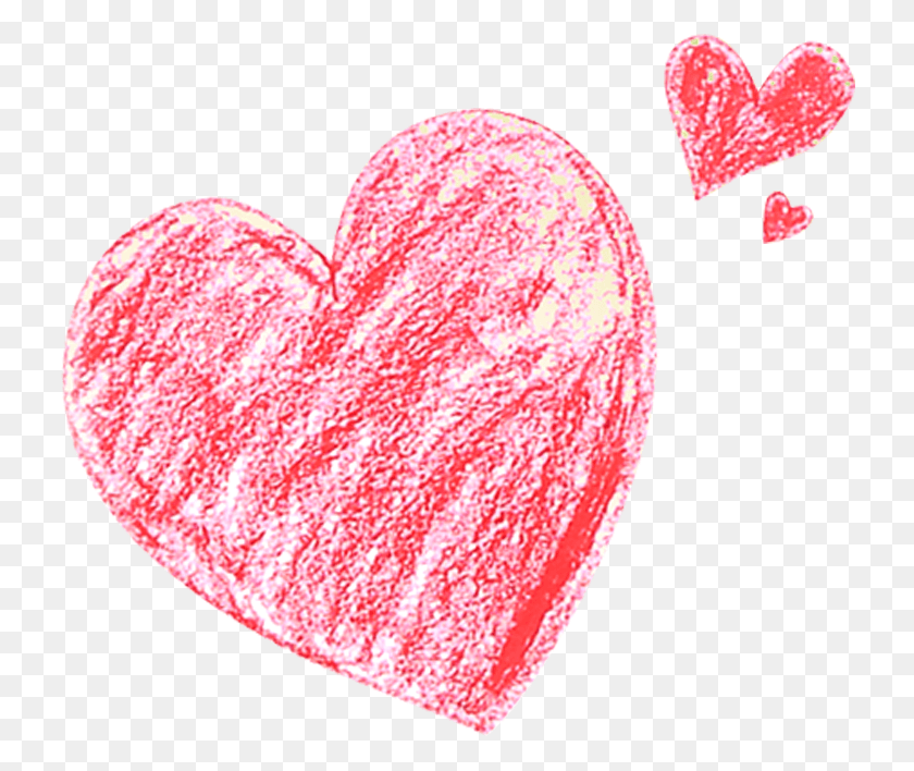 732x648 Heart Clip Art Corazon De Tiza, Cushion, Sweets, Food HD PNG Download