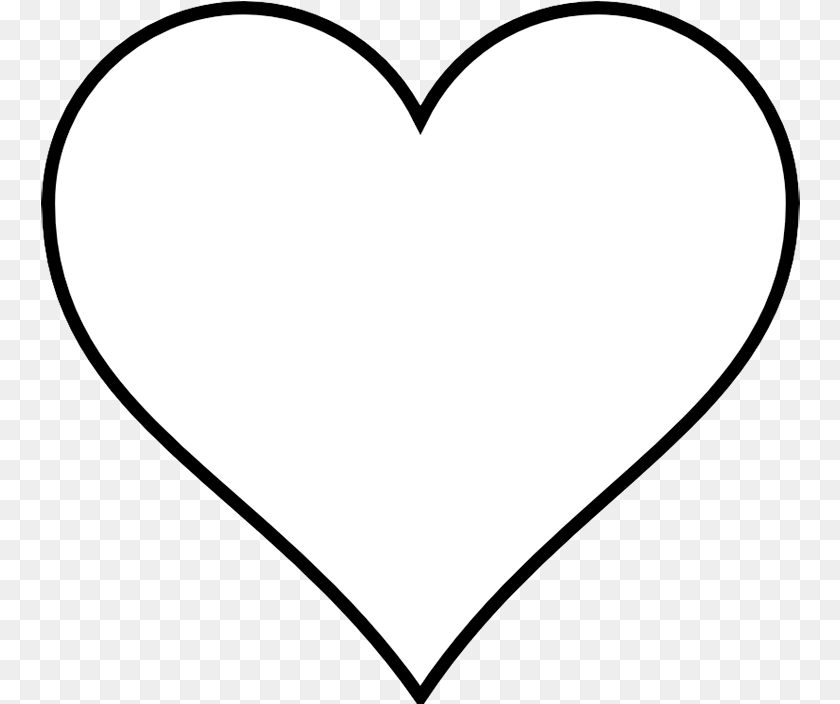 760x704 Heart Black And White White Heart White Heart Clipart PNG