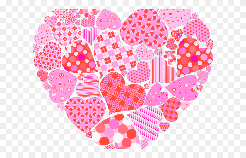 621x481 Heart Clipart Clipart Heartin Transparent Valentine Heart Clipart, Sweets, Food, Confectionery HD PNG Download