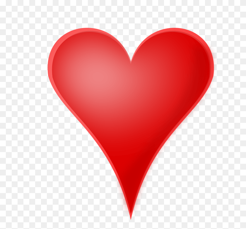 646x723 Heart Clipart Vector Clip Art Online Royalty Free Large Red Heart, Balloon, Ball HD PNG Download