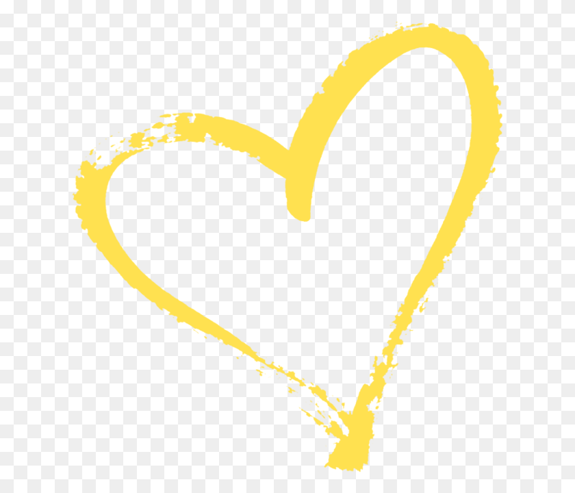 631x660 Heart Clipart Yellow Yellow Love Heart, Text, Gold HD PNG Download