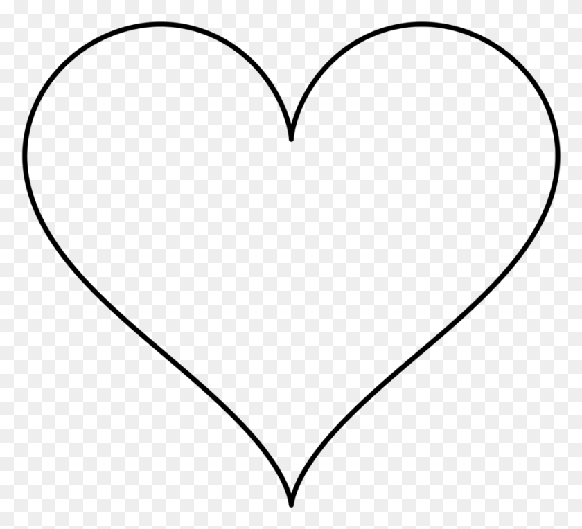 923x834 Heart Emoji Black And White Copy And Paste The Emoji Simple Easy Heart Drawing HD PNG Download