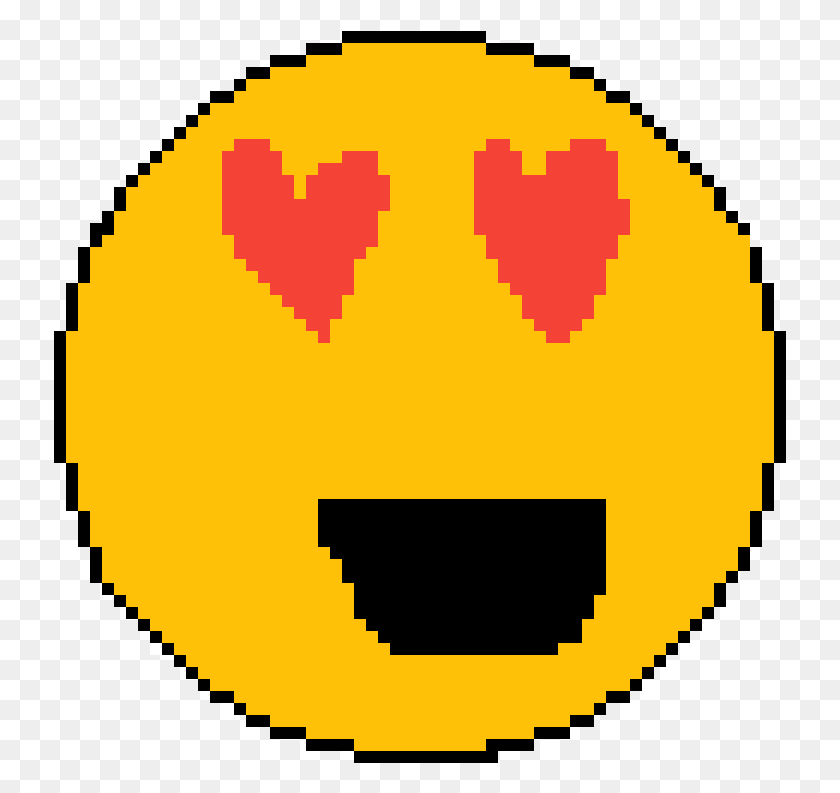 733x733 Descargar Png Corazón Ojo Emoji Mala Cara Sonriente, Pac Man Hd Png