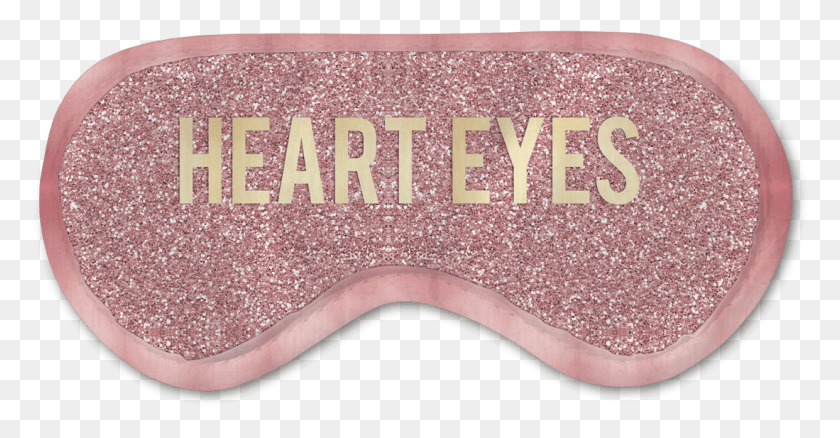 1099x533 Heart Eyes Eye Mask Granite, Text, Paper, Foam HD PNG Download