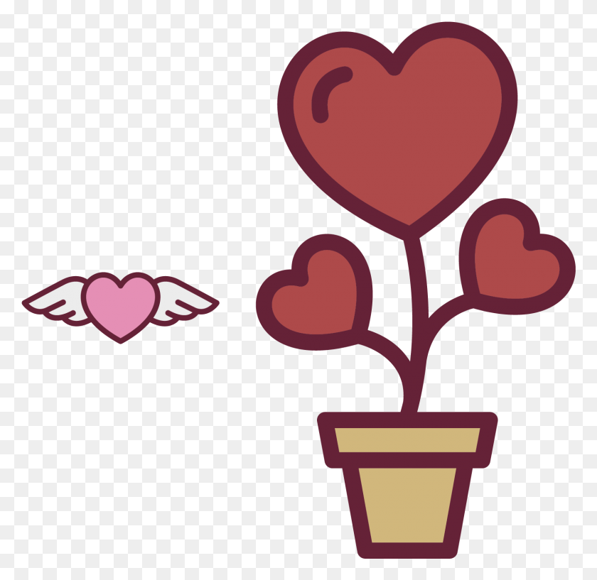 1500x1457 Сердце Цветок Значок Сердце Формы Цветы Клипарт, Графика Hd Png Скачать