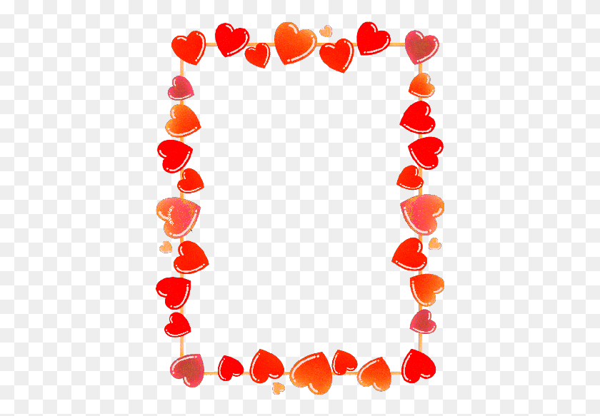 404x523 Heart Frame Coeurs Corazones Ftestickers Stickers Heart Borders, Petal, Flower, Plant HD PNG Download