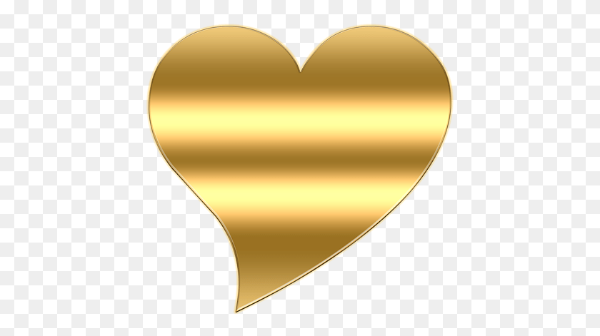 433x411 Heart Gold Golden Love Gift Valentine Heart, Light, Label, Text HD PNG Download