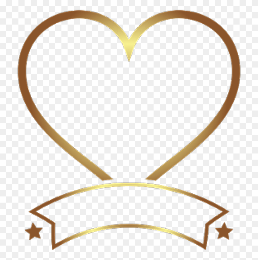 729x787 Heart Gold Golden Ouro Dourado Lucianoballack Transparent Oval Frame HD PNG Download