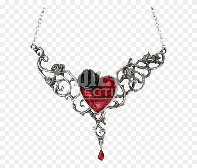 587x656 Сердце Готическое Ожерелье, Ювелирные Изделия, Аксессуары, Аксессуар Hd Png Скачать