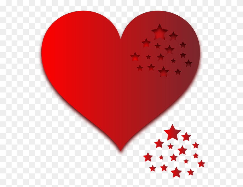 585x587 Heart Gradient Sticker Love Design Sweethearts Sticker HD PNG Download