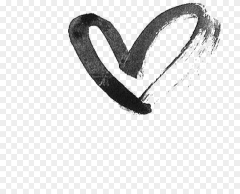 1301x1051 Heart Hearts Drawing Black Tumblr Draw Black Ribbon White Drawing Heart PNG