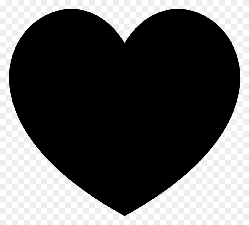 981x878 Сердце Значок Черное Сердце Значок, Сердце, Подушка, Подушка Png Скачать