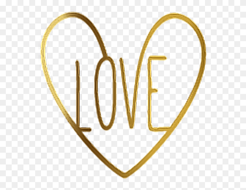 583x587 Heart Love Goldenheart Goldenlove Gold Golden Pet An Animal, Logo, Symbol, Trademark HD PNG Download