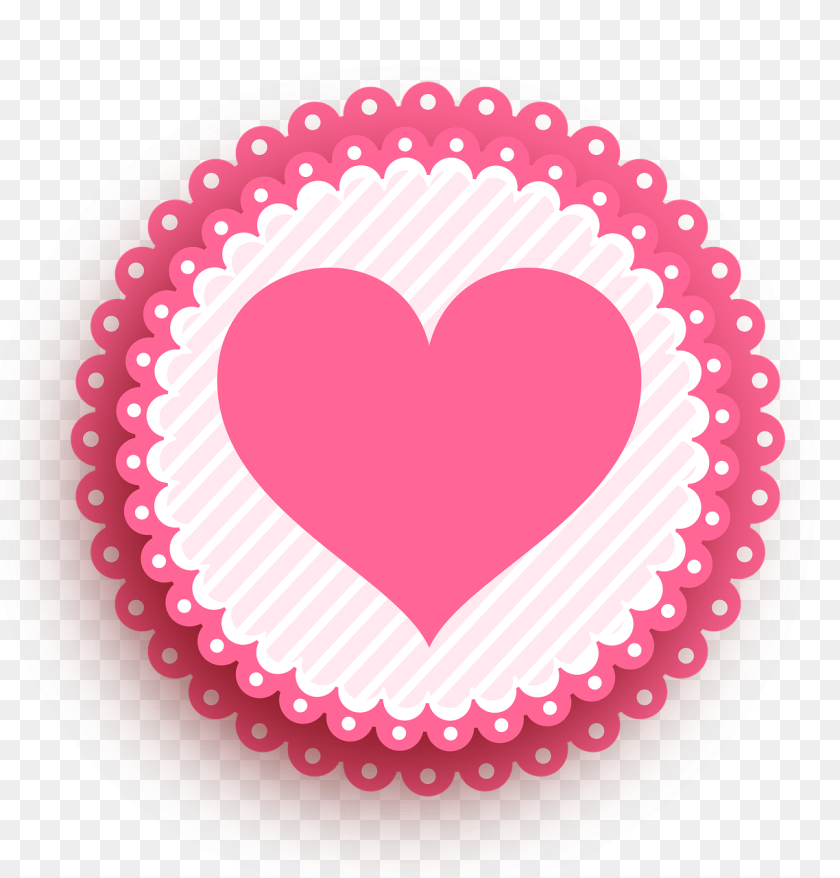 1225x1280 Heart Love Pink Good Morning Monday Friends, Plate, Symbol PNG