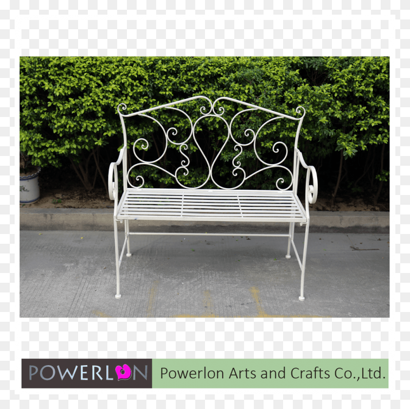 1000x1000 Heart Of House Jasmin 4ft Metal Garden Bench With Cushion Bench, Furniture, Park Bench, Chair HD PNG Download