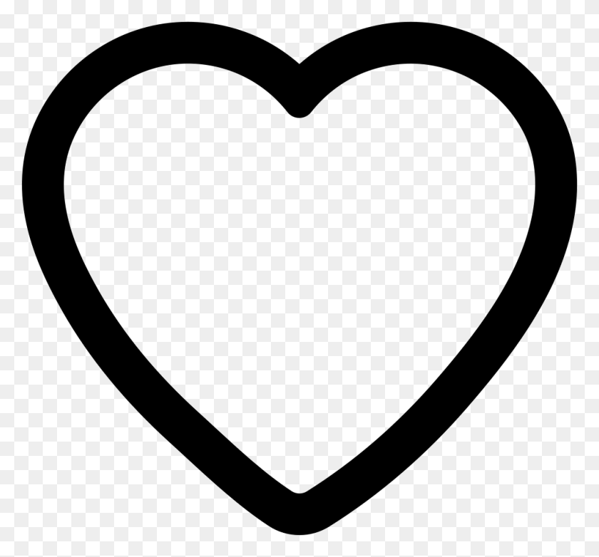982x910 Сердце Контур Svg Векторные Логотипы Любовь Instagram, Сердце, Коврик, Трафарет Png Скачать
