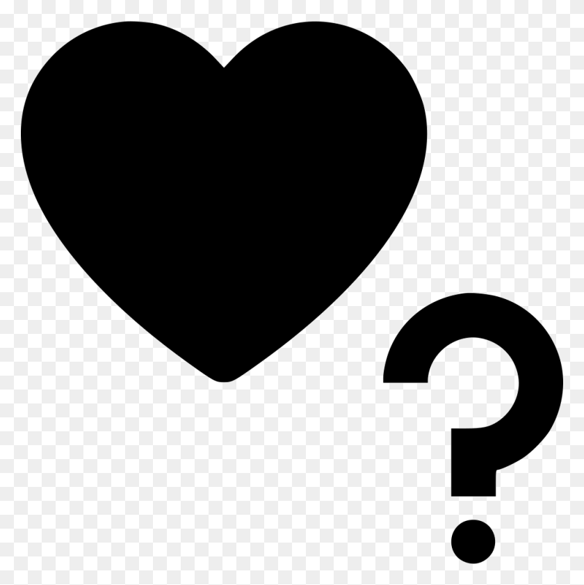 980x982 Heart Question Mark Comments Question Mark Icon With Heart, Stencil, Number, Symbol HD PNG Download
