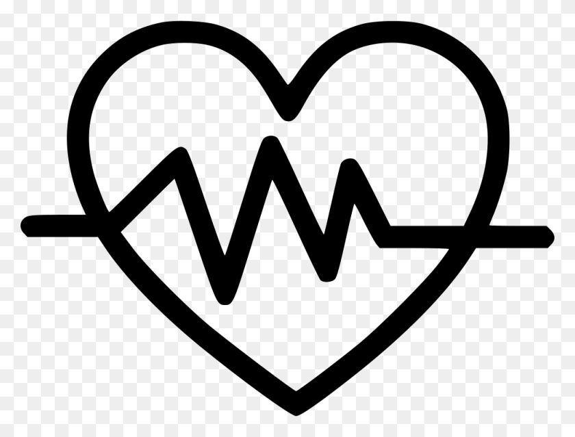 980x728 Heart Rate Comments Coeur Picto, Heart, Stencil, Mustache Descargar Hd Png
