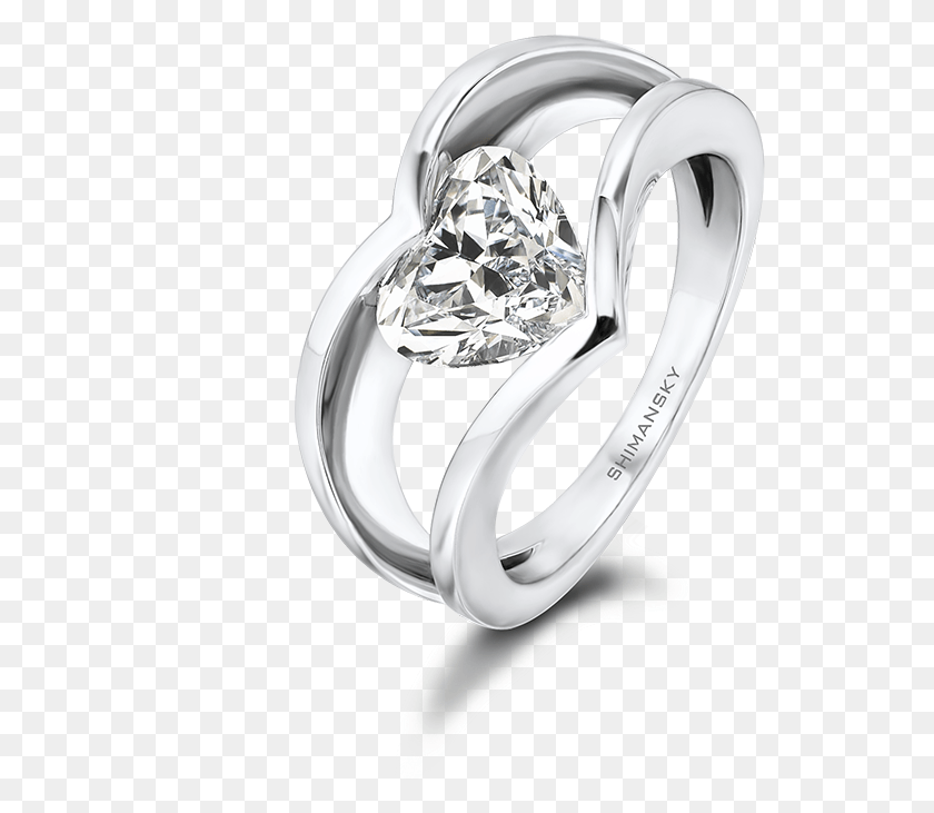 536x671 Heart Shaped Designer Millennium Shimansky Ring Pre Engagement Ring, Jewelry, Accessories, Accessory Descargar Hd Png