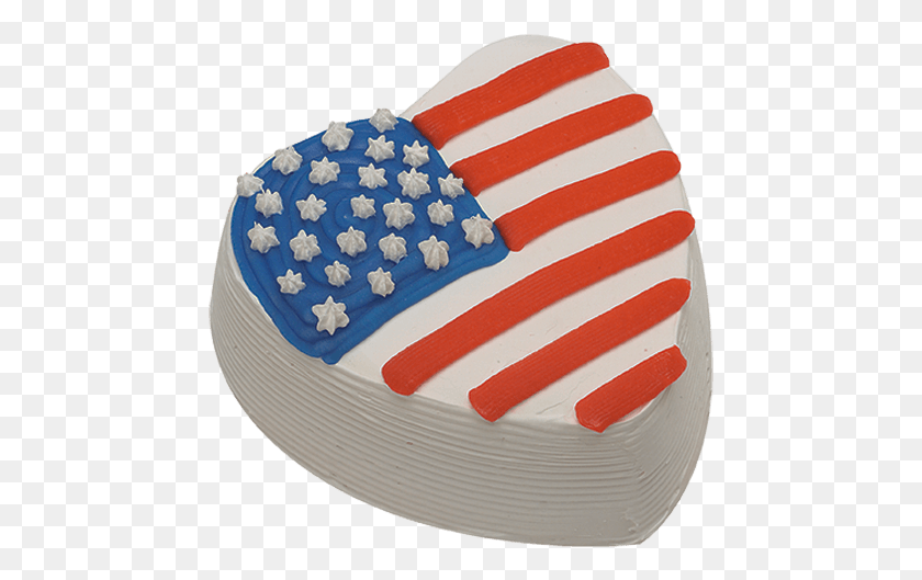 461x469 Heart Shaped Flag Ice Cream Cake Flag Of The United States, Dessert, Food, Birthday Cake HD PNG Download