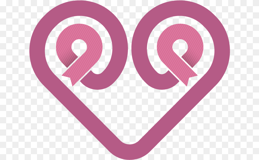 652x519 Heart Shaped Ribbon Pink Ribbon PNG
