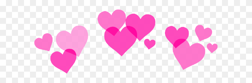 615x218 Heart Snapchat Filter HD PNG Download