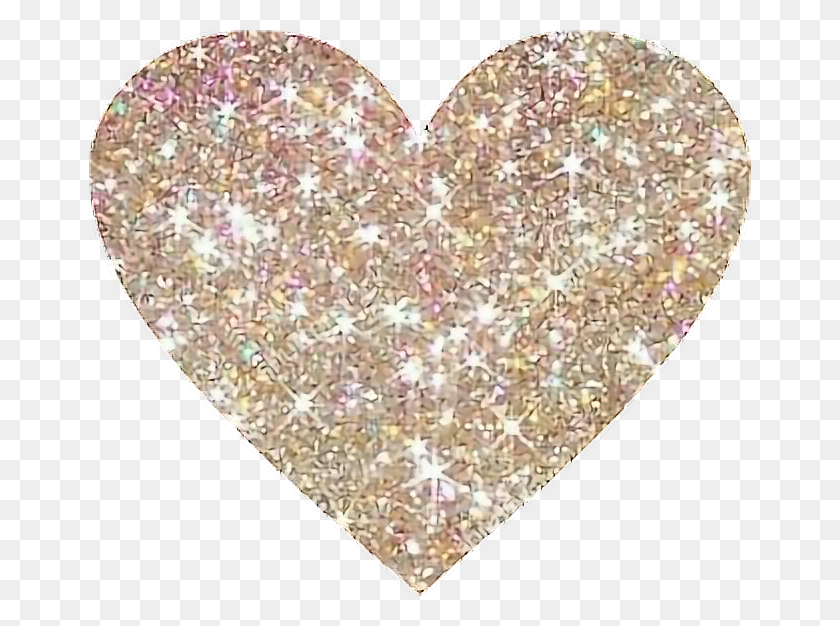 662x566 Heart Sparkle Glitter Gold Fundo Brilhantes, Light, Rug HD PNG Download