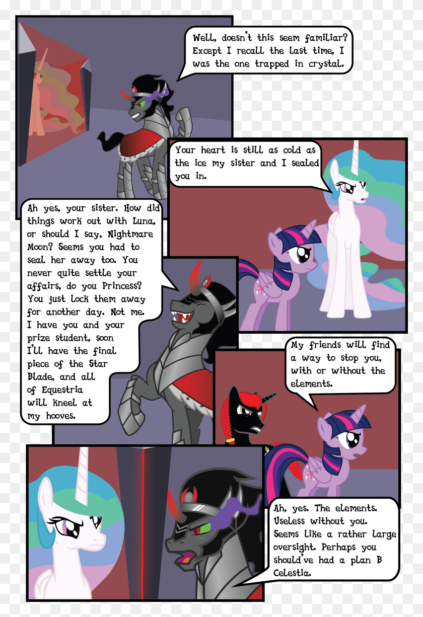 1813x2712 Heart To Heart Mlp Princess Eclipse, Comics, Book, Person HD PNG Download