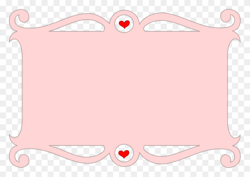 800x552 Heart Vector Frame Love Border And Frames, Pillow, Cushion, Text HD PNG Download
