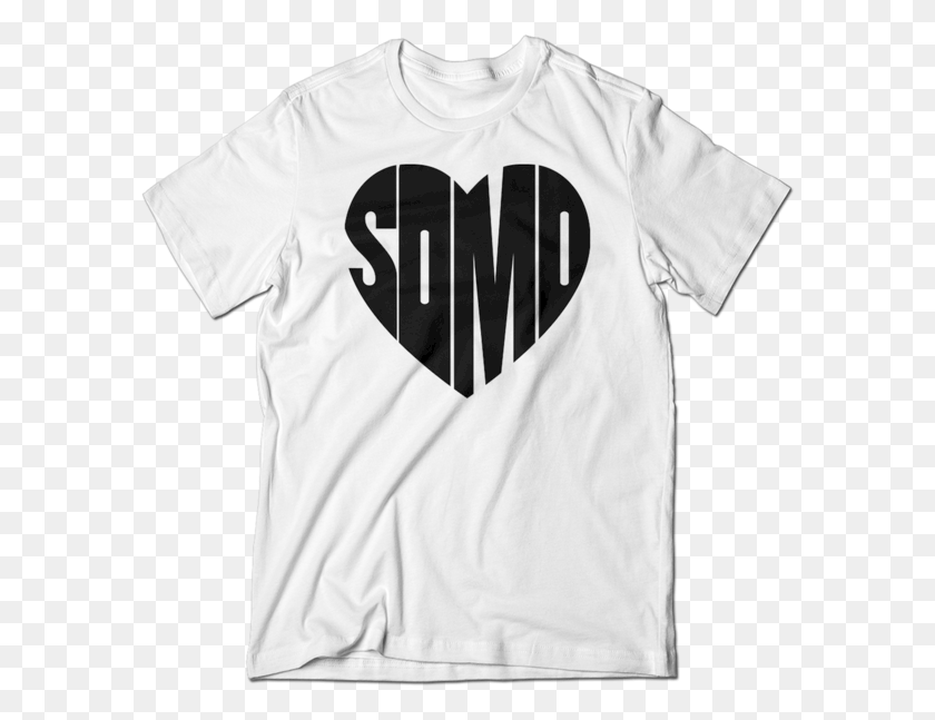 588x587 Heart White Tee Active Shirt, Clothing, Apparel, T-shirt HD PNG Download