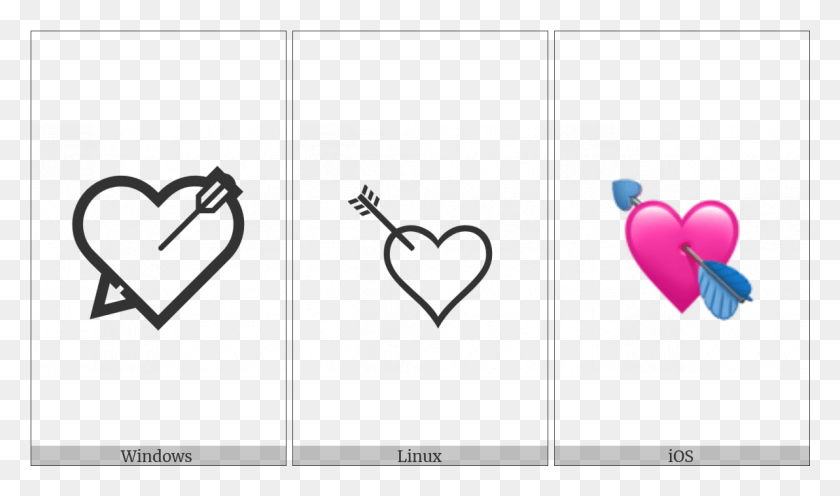 1192x667 Heart With Arrow On Various Operating Systems Heart, Balloon, Ball, Stencil HD PNG Download
