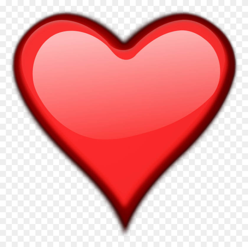 865x863 Heart With Blank Background HD PNG Download