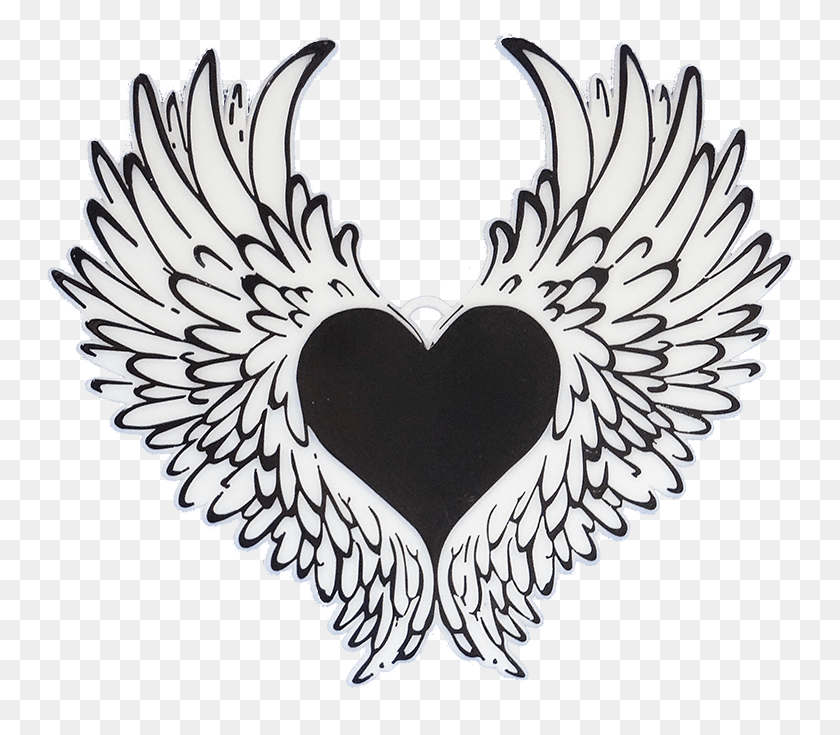 749x675 Heart With Wings Heart With Angel Wings, Symbol, Emblem, Bird HD PNG Download