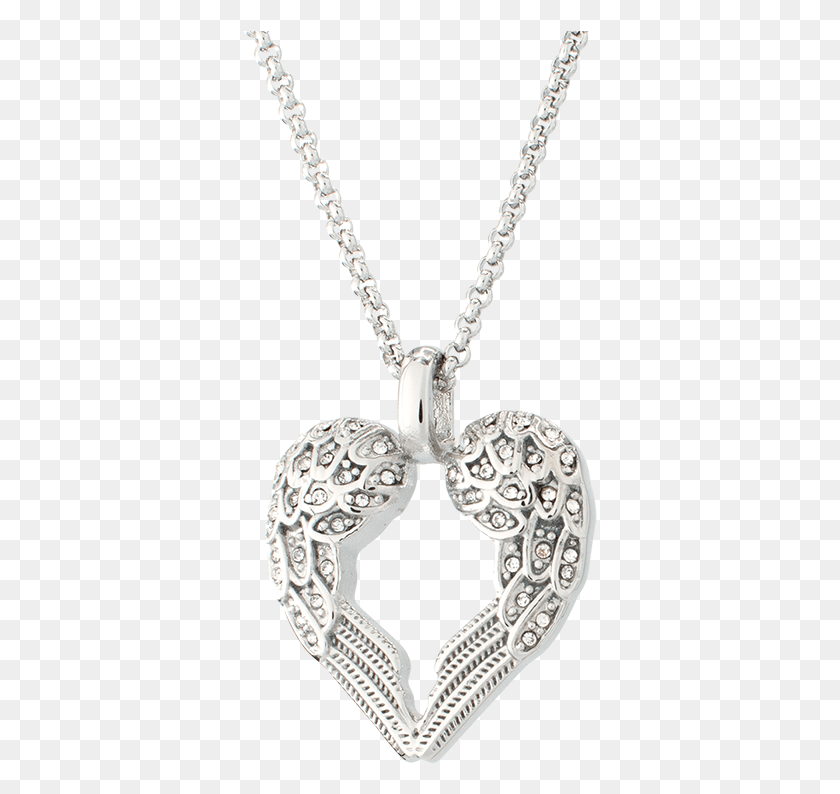 355x734 Heart With Wings Locket, Necklace, Jewelry, Accessories HD PNG Download