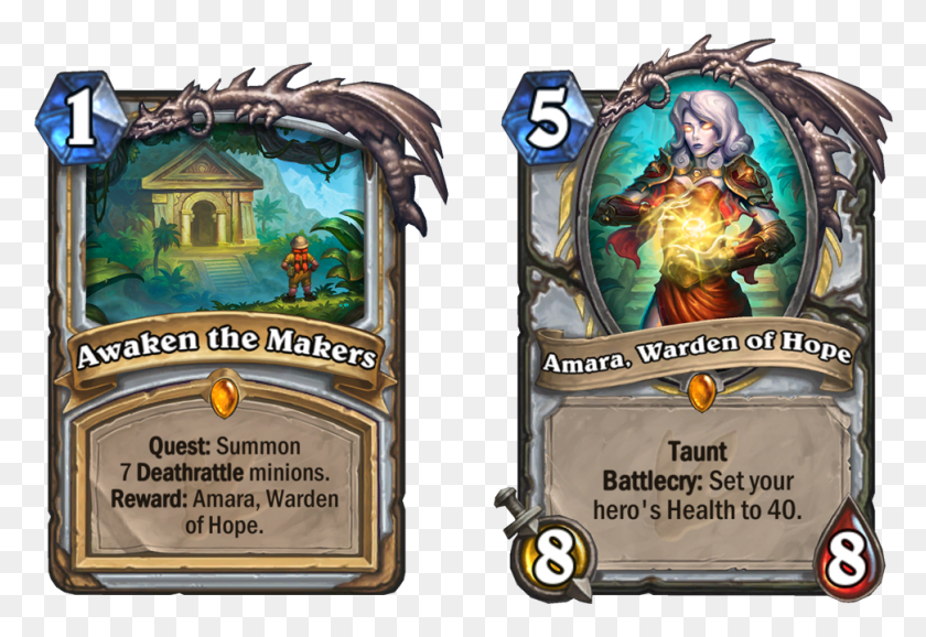 971x646 Hearthstone Journey To Ungoro Hearthstone Un Goro Cards, World Of Warcraft, Person, Human HD PNG Download