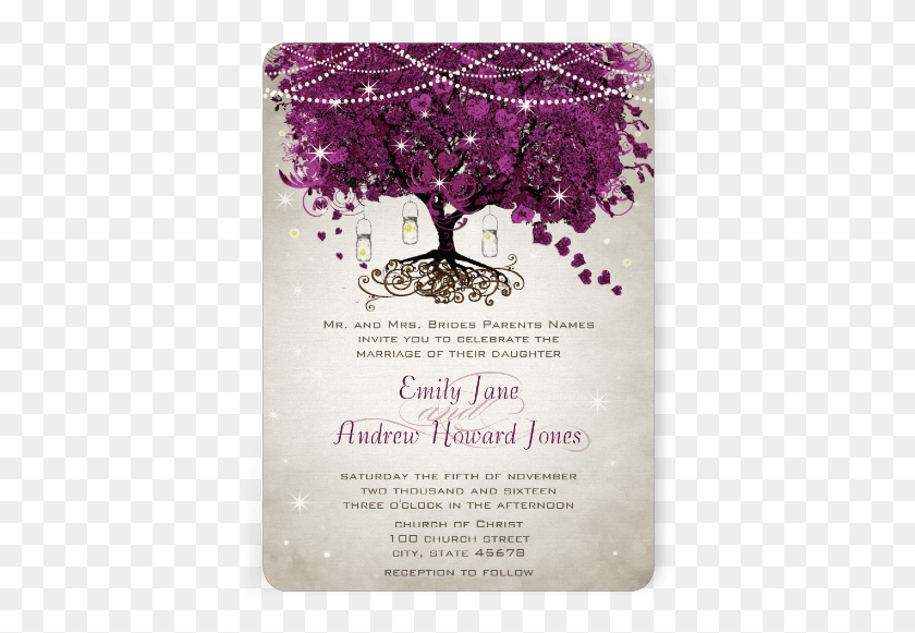 394x521 Heartleaf Masonjar Wedding Invitation, Advertisement, Poster, Flyer HD PNG Download