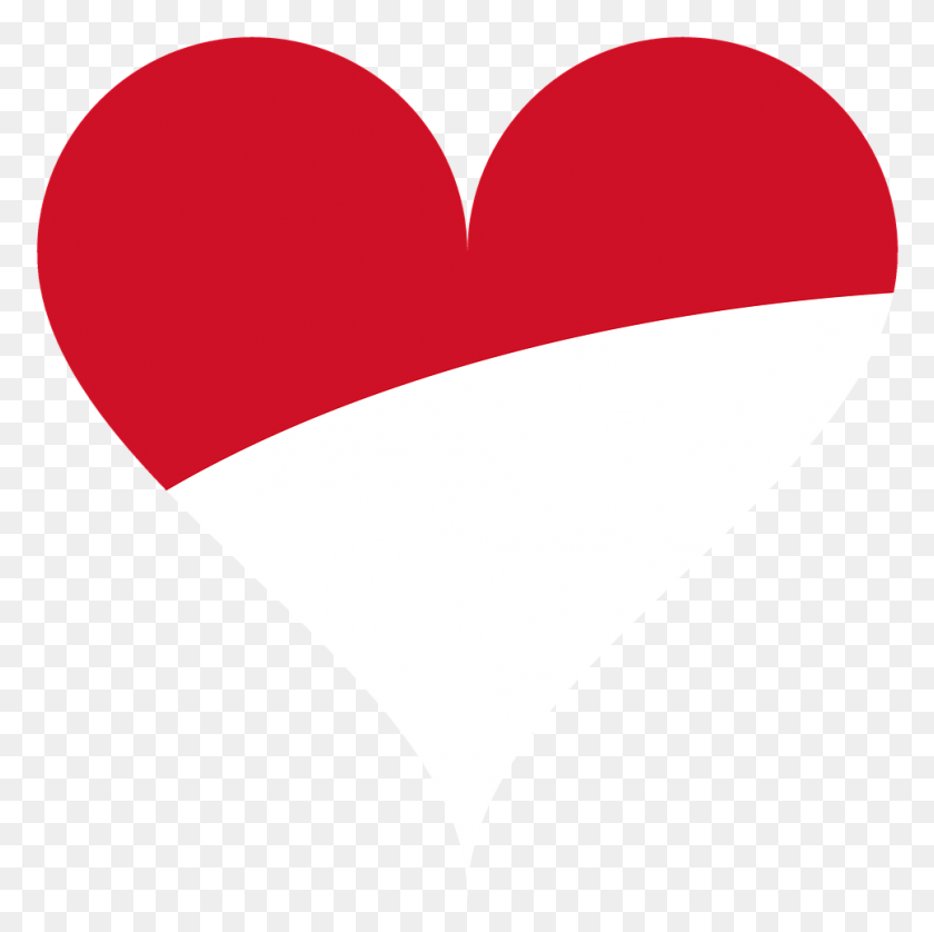 967x965 Heartloveflagnational Flagindonesiafree Pictures Indonesia Flag Heart, Balloon, Ball, Cushion HD PNG Download