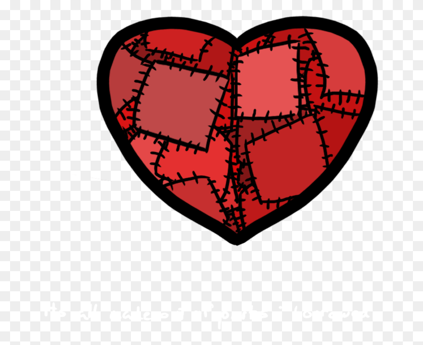 667x627 Hearts Cartoon Stitched Up Heart Cartoon, Lamp, Text, Paper HD PNG Download