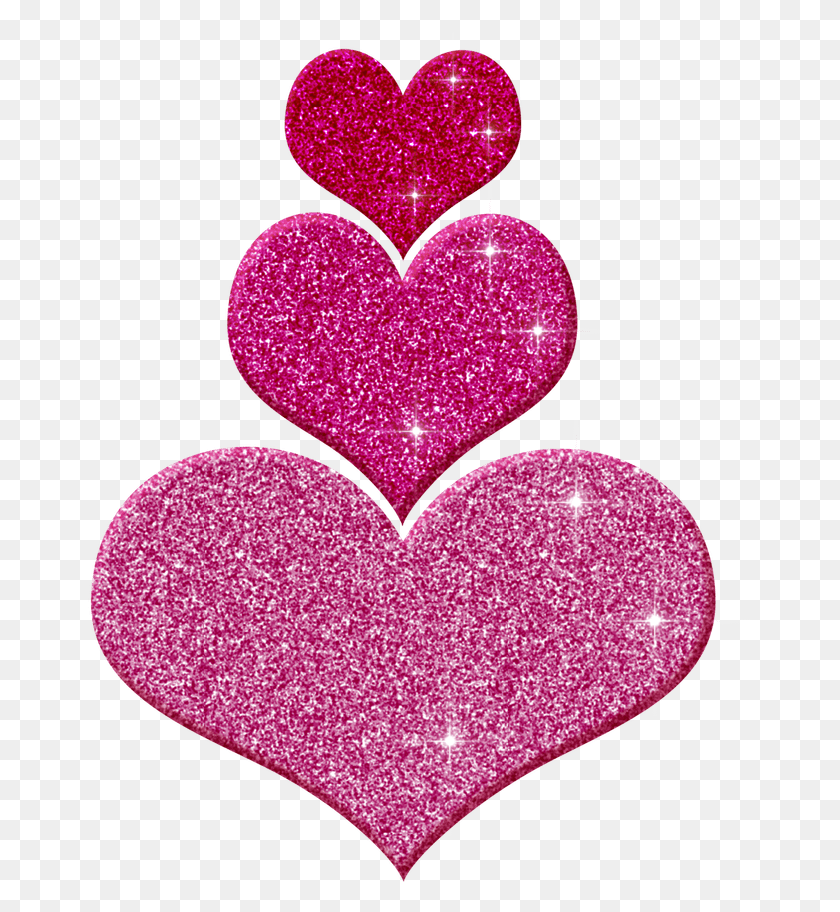665x852 Hearts Clipart Pink Sparkle Pencil And In Color Hearts, Heart, Light, Glitter HD PNG Download