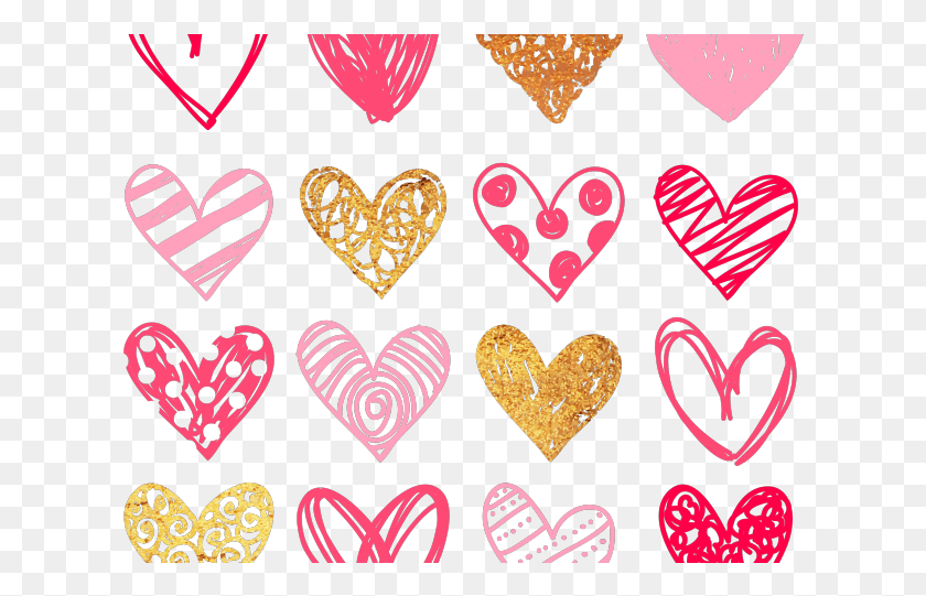 618x481 Descargar Png Corazones Clipart Garabato Doodle Corazón Clip Art, Texto, Cartel, Publicidad Hd Png