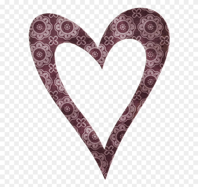 600x733 Hearts Heart, Rug, Snake, Reptile HD PNG Download