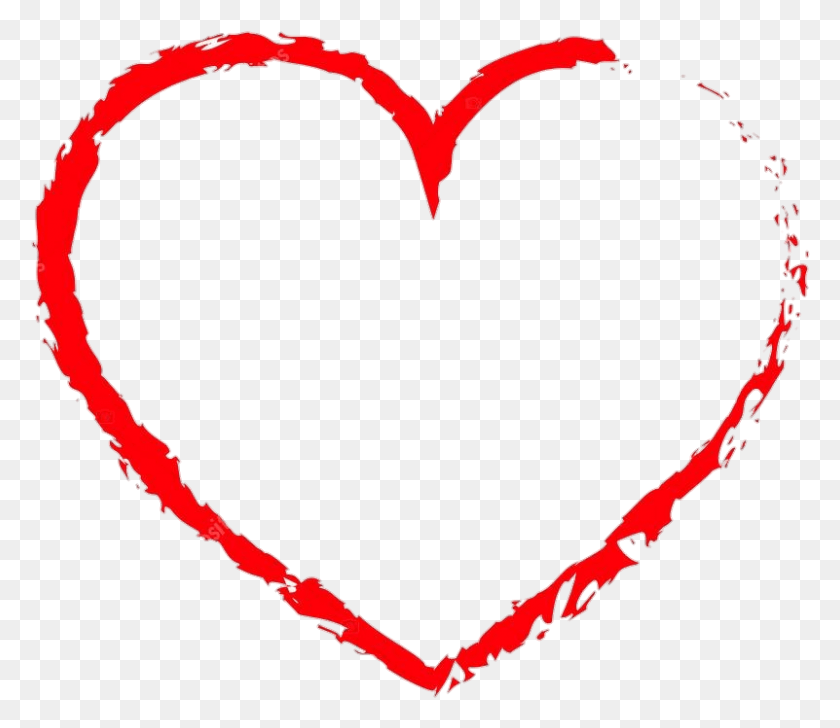 801x687 Hearts Heart Love Red Grunge Heart HD PNG Download
