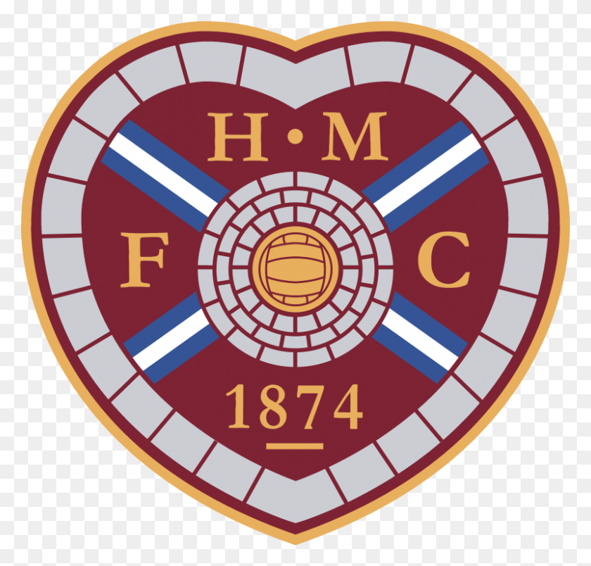 800x764 Hearts Vector Heart Of Midlothian Badge, Logo, Symbol, Trademark HD PNG Download