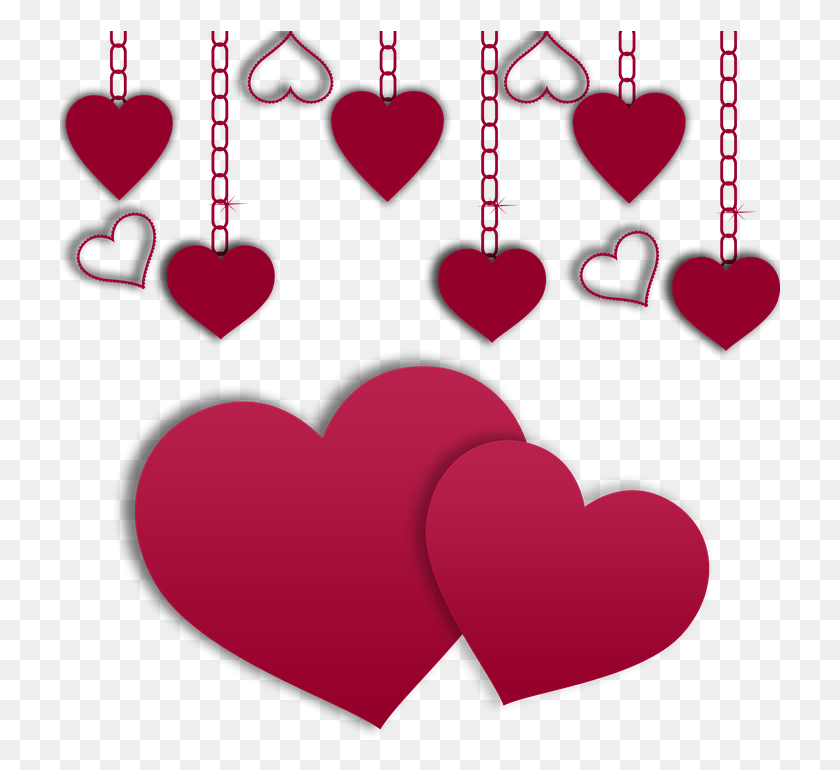 721x710 Hearts Wishes Decoration Image Valentine Love Husband Good Morning Love, Heart, Dynamite, Bomb HD PNG Download