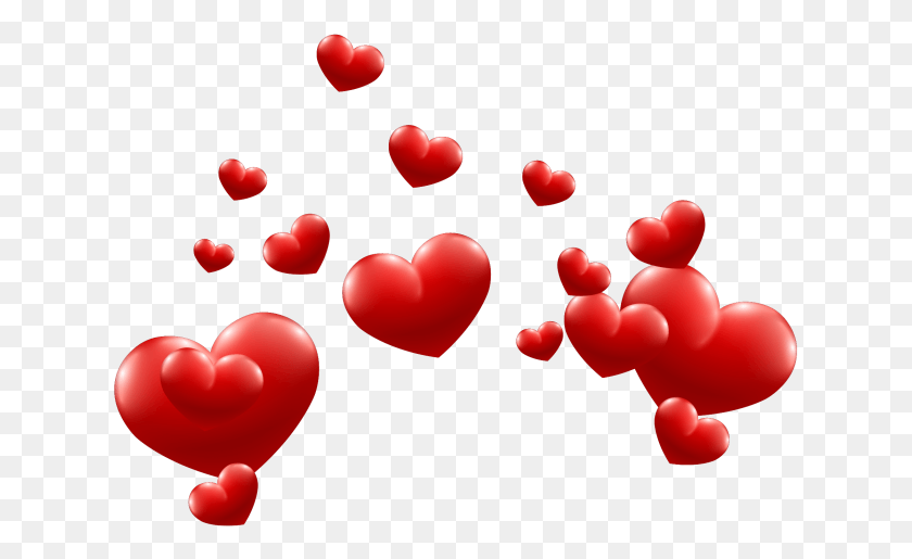 631x455 Hearts With Transparent Background, Heart, Petal, Flower HD PNG Download