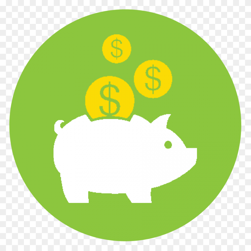 900x900 Heat Pumps Save Money On Energy Icon Piggy Bank Circle HD PNG Download